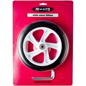Колесо MICRO 200 мм белое Колесо MICRO 200 мм белое