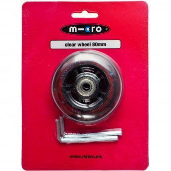 Колесо MICRO 80 мм прозрачное Колесо MICRO 80 мм прозрачное