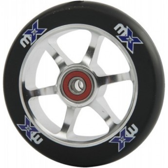 Колесо MICRO для трюкового самоката 110 мм хром/черное Колесо MICRO для трюкового самоката 110 мм хром/черное