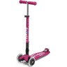 Самокат MICRO MAXI DELUXE LED складной, ягодный Самокат MICRO MAXI DELUXE LED складной, ягодный