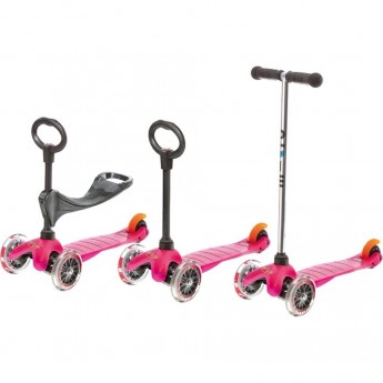 Самокат MICRO MINI 3 в 1 розовый Самокат MICRO MINI 3 в 1 розовый
