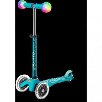 Самокат MICRO MINI DELUXE MAGIC аква LED Самокат MICRO MINI DELUXE MAGIC аква LED