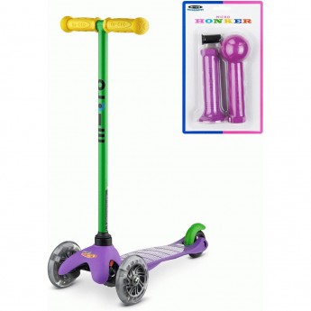 Самокат MICRO MINI LIMPOPO сиреневый LED + подарок Самокат MICRO MINI LIMPOPO сиреневый LED + подарок