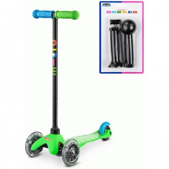 Самокат MICRO MINI LIMPOPO зеленый LED + подарок Самокат MICRO MINI LIMPOPO зеленый LED + подарок