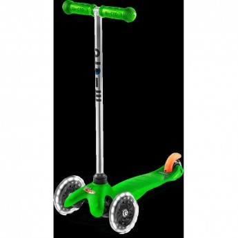 Самокат MICRO MINI зеленый LED светящиеся колеса Самокат MICRO MINI зеленый LED светящиеся колеса