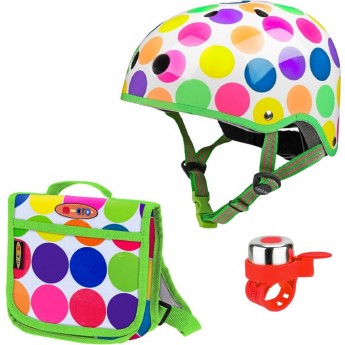 Шлем MICRO - неоновый горох (S) Шлем MICRO - неоновый горох (S)